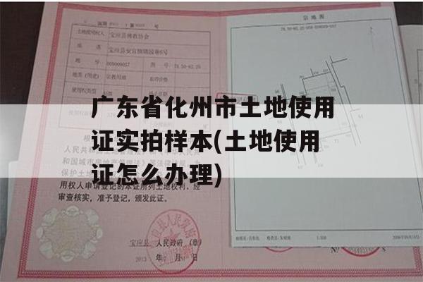 广东省化州市土地使用证实拍样本(土地使用证怎么办理)